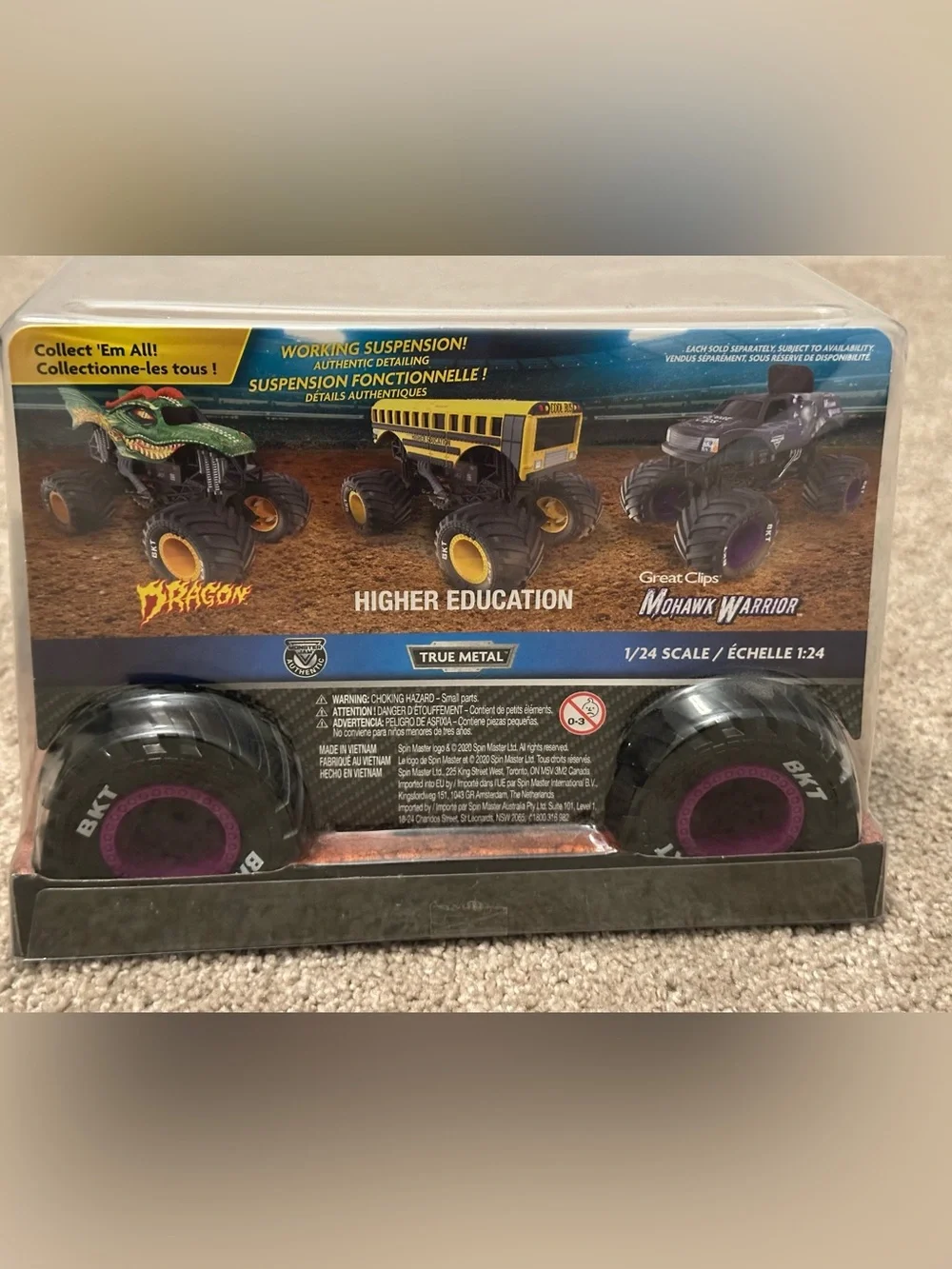 Monster Jam Grave Digger 30th Anniversary Purple & Green Monster Truck Toy